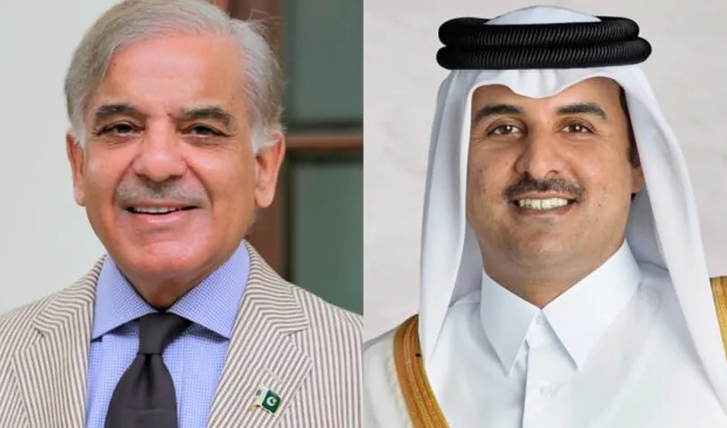 وزیراعظم شہباز شریف اور امیرِ قطر کی خطے کی صورتحال پر گفتگو
