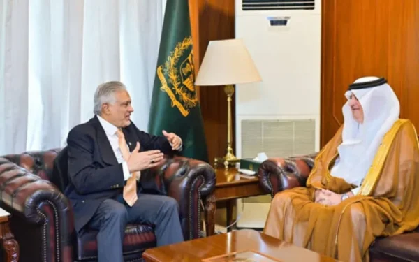 سعودی سفیر نواف المالکی کی نائب وزیراعظم اسحاق ڈار سے ملاقات