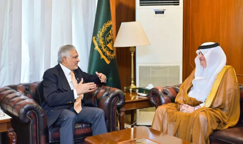 سعودی سفیر نواف المالکی کی نائب وزیراعظم اسحاق ڈار سے ملاقات