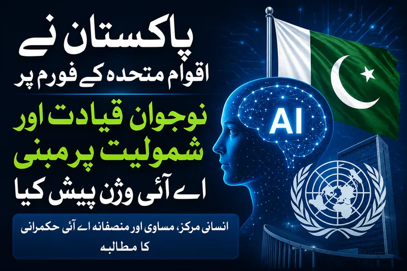 اقوام متحدہ میں پاکستان کا نوجوانوں پر مبنی مصنوعی ذہانت کا وژن