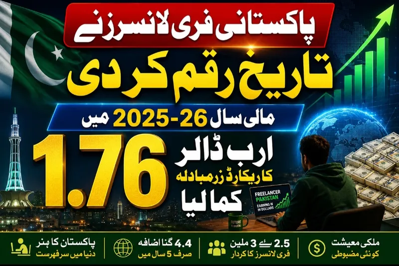 پاکستانی فری لانسرز نے مالی سال 2026 میں ریکارڈ آمدن کمائی