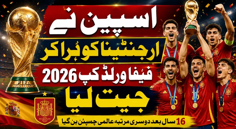 اسپین نے ارجنٹینا کو شکست دے کر فیفا ورلڈ کپ جیت لیا