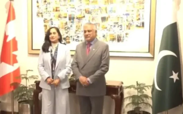 اسحاق ڈار اور کینیڈا کی وزیر خارجہ کی اسلام آباد میں ملاقات