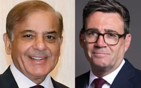 وزیراعظم شہباز شریف کی اینڈی برنہم کو برطانیہ کا وزیراعظم منتخب ہونے پر مبارکباد