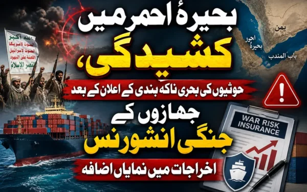 بحیرۂ احمر میں کشیدگی کے باعث تجارتی جہازوں کی انشورنس مہنگی