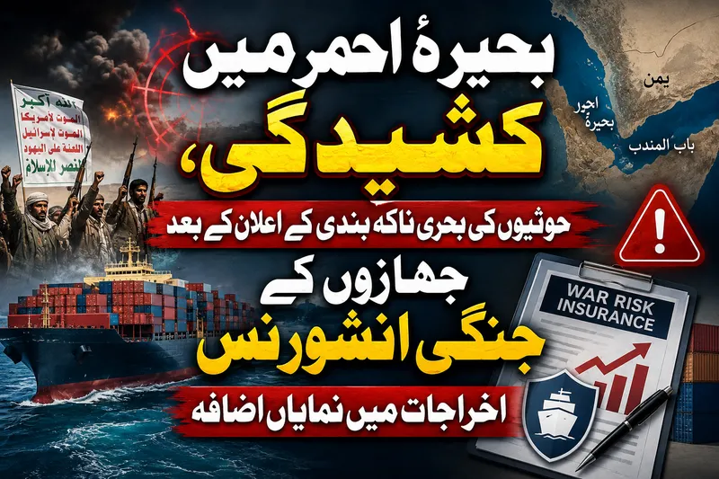 بحیرۂ احمر میں کشیدگی کے باعث تجارتی جہازوں کی انشورنس مہنگی