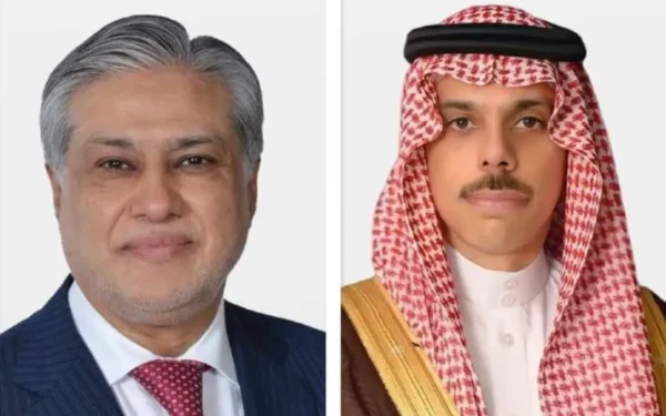 نائب وزیراعظم اسحاق ڈار اور سعودی وزیر خارجہ کا ٹیلیفونک رابطہ