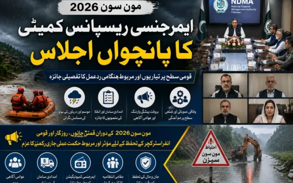 مون سون 2026: ایمرجنسی ریسپانس کمیٹی کا تیاریوں پر اہم اجلاس