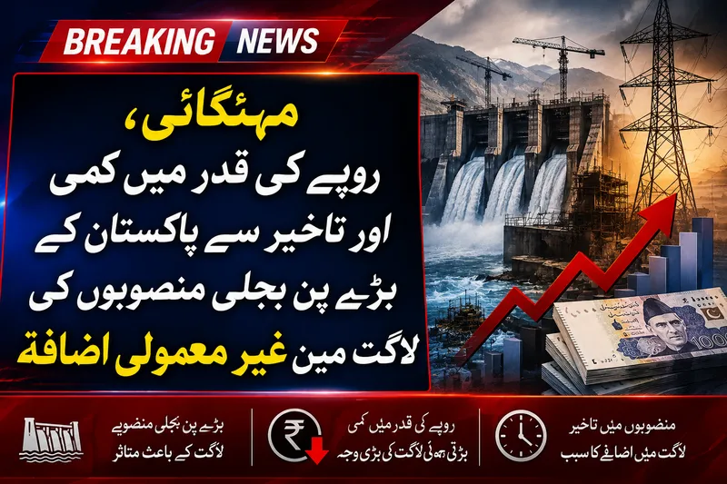 پاکستان کے بڑے پن بجلی منصوبوں کی لاگت میں غیر معمولی اضافہ