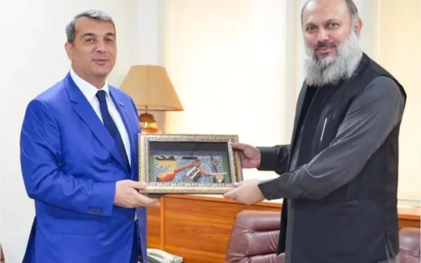 وفاقی وزیر جام کمال خان سے آذربائیجان کے سفیر کی الوداعی ملاقات