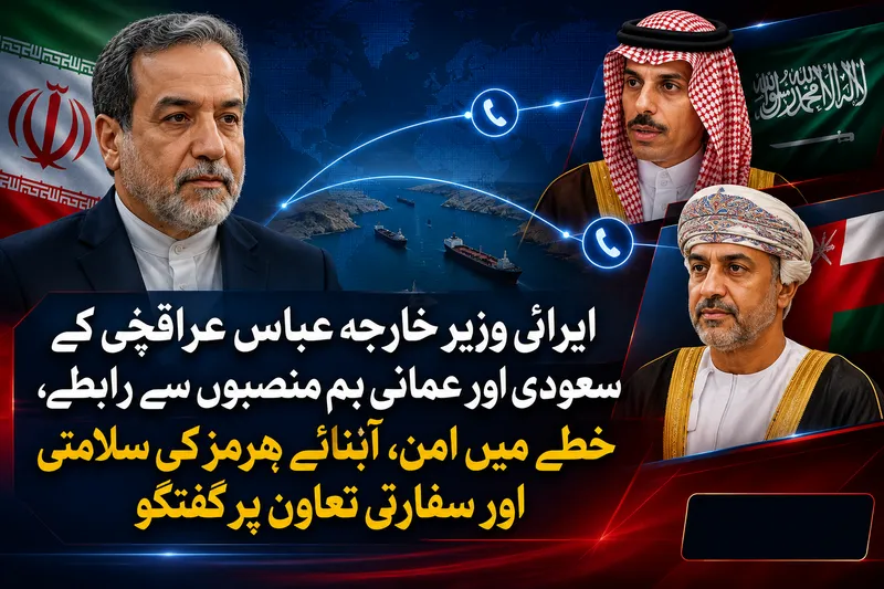ایرانی وزیر خارجہ عباس عراقچی کے سعودی اور عمانی وزراء سے رابطے
