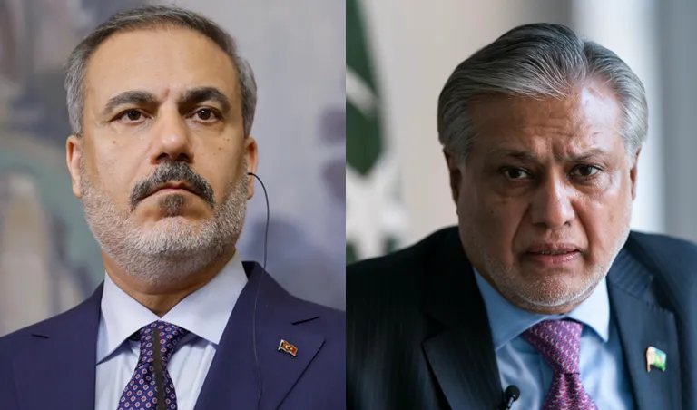 نائب وزیراعظم اسحاق ڈار اور ترک وزیر خارجہ کی ٹیلیفونک گفتگو