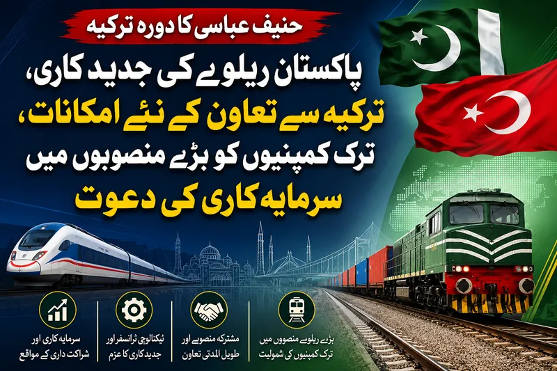 پاکستان ریلوے کی جدید کاری، ترکیہ سے تعاون کے نئے امکانات، ترک کمپنیوں کو