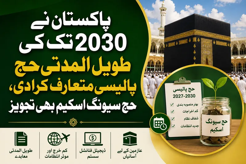 پاکستان نے 2030 تک کے لیے نئی طویل المدتی حج پالیسی متعارف کرا دی