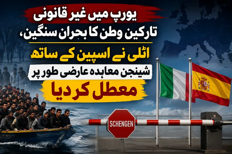یورپ میں غیر قانونی تارکین وطن کا بحران سنگین، اٹلی نے اسپین کے ساتھ