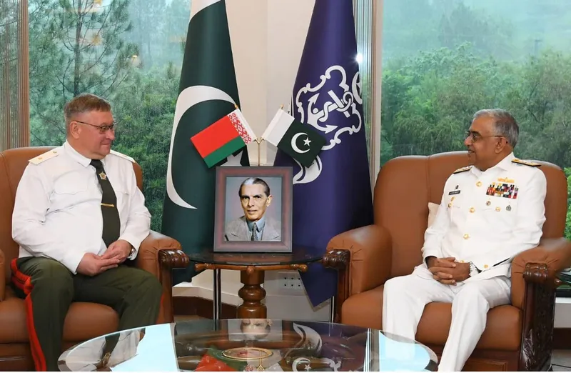 بیلاروس کے اعلیٰ فوجی وفد کی سربراہ پاک بحریہ سے ملاقات، دفاعی تعاون مزید