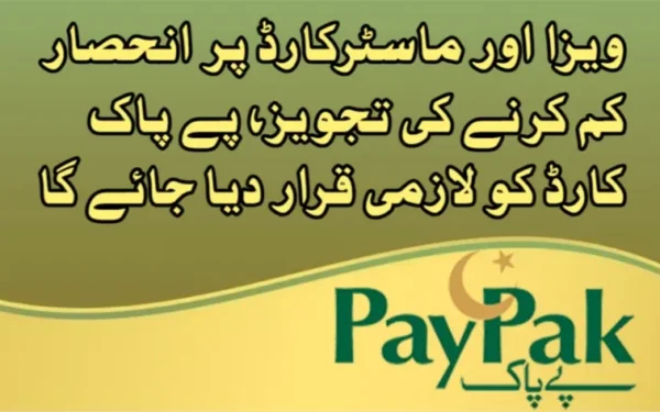 پاکستان کا ویزا اور ماسٹرکارڈ پر انحصار کم کرنے کی تجویز، پے پاک کارڈ کے فروغ کا منصوبہ