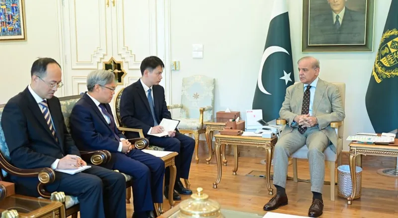 وزیراعظم شہباز شریف سے چینی سفیر کی ملاقات، صدر شی جن پنگ کا خط پہنچایا (تصویر 2)