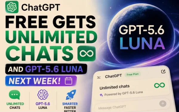 چیٹ جی پی ٹی کے مفت صارفین کے لیے بڑا اپ ڈیٹ، GPT-5