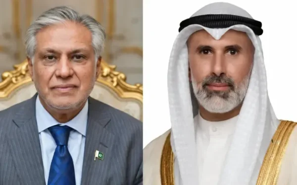 اسحاق ڈار اور کویتی وزیر خارجہ کی ٹیلی فونک گفتگو، مکہ مشترکہ دفاعی معاہدے پر مبارکباد