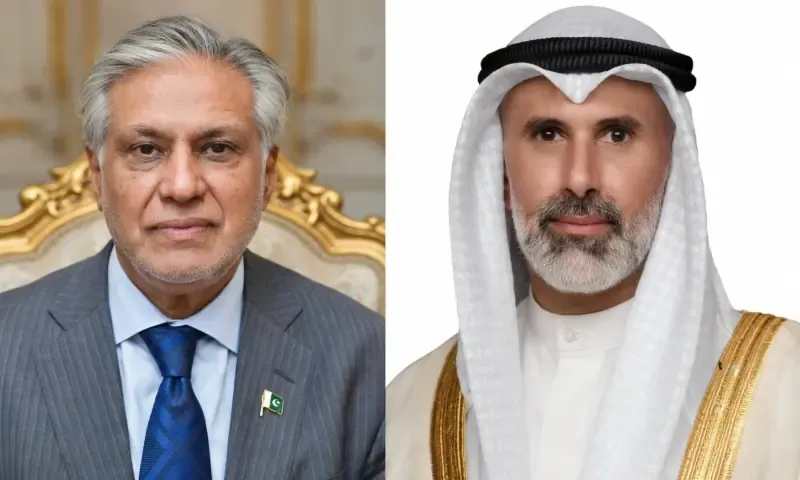 اسحاق ڈار اور کویتی وزیر خارجہ کی ٹیلی فونک گفتگو، مکہ مشترکہ دفاعی معاہدے پر مبارکباد