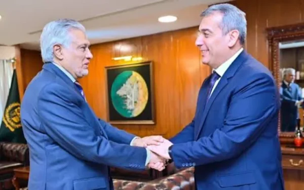 نائب وزیراعظم اسحاق ڈار کی آذربائیجان کے سفیر سے الوداعی ملاقات