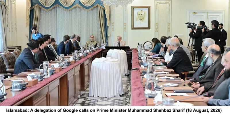عنوان: پاکستان میں گوگل کے دفتر کا افتتاح، گوگل کے وفد کی وزیر اعظم سے ملاقات (تصویر 2)