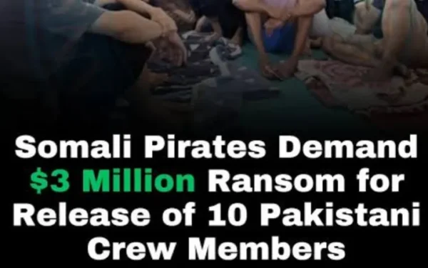 صومالی بحری قذاقوں کا پاکستانی مغویان کے بدلے 30 لاکھ ڈالر تاوان کا مطالبہ، رہائی کیلئے کوششیں کر رہے ہیں، وفاقی وزیر کا قومی اسمبلی میں بیان