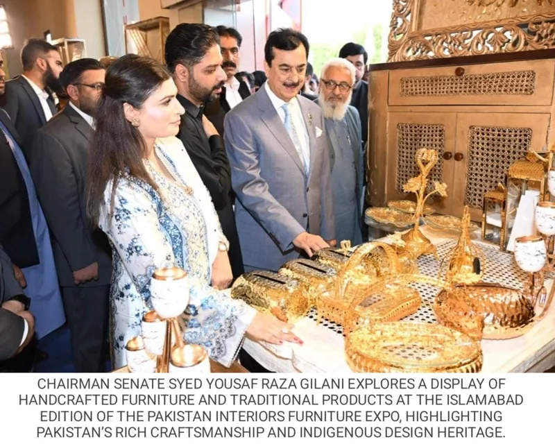چیئرمین سینیٹ یوسف رضا گیلانی کا اسلام آباد فرنیچر ایکسپو کا افتتاح (تصویر 3)