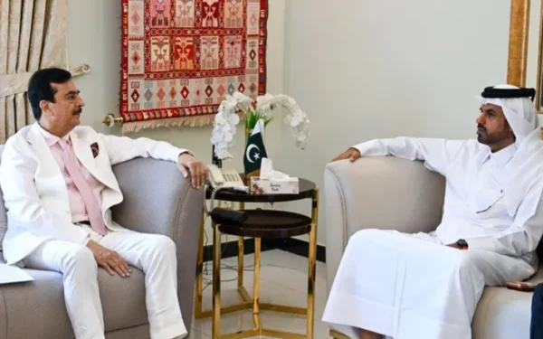 چیئرمین سینیٹ کی قطری وفد سے ملاقات، تجارت اور سرمایہ کاری روابط مزید مستحکم بنانے پر زور (تصویر 1)