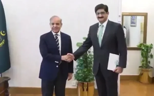 وزیراعظم شہباز شریف سے وزیراعلیٰ سندھ مراد علی شاہ کی ملاقات