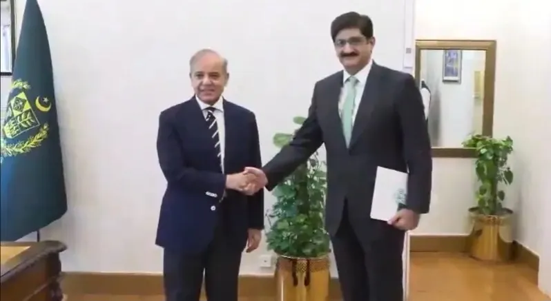 وزیراعظم شہباز شریف سے وزیراعلیٰ سندھ مراد علی شاہ کی ملاقات