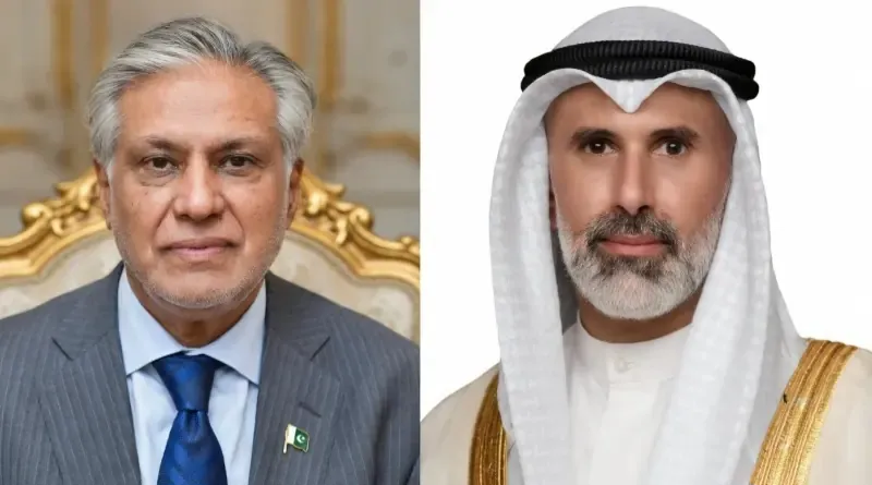 نائب وزیراعظم اسحاق ڈار کی کویت کے وزیر خارجہ سے گفتگو