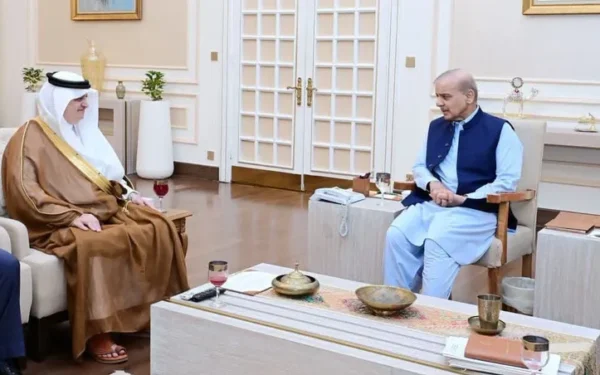 وزیراعظم شہباز شریف سے سعودی سفیر کی الوداعی ملاقات