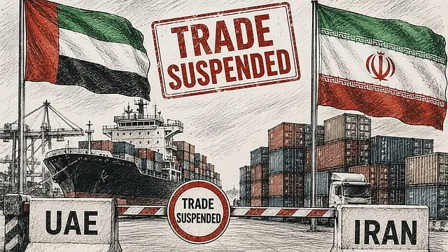 بیلسٹک میزائل حملے کے بعد یو اے ای کا ایران کے ساتھ تجارت معطل کرنے کا اعلان
