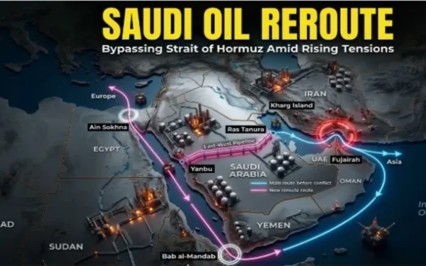 سیکیورٹی خطرات، سعودی عرب نے تیل کی برآمدات کا روٹ ایک بار پھر تبدیل کر دیا