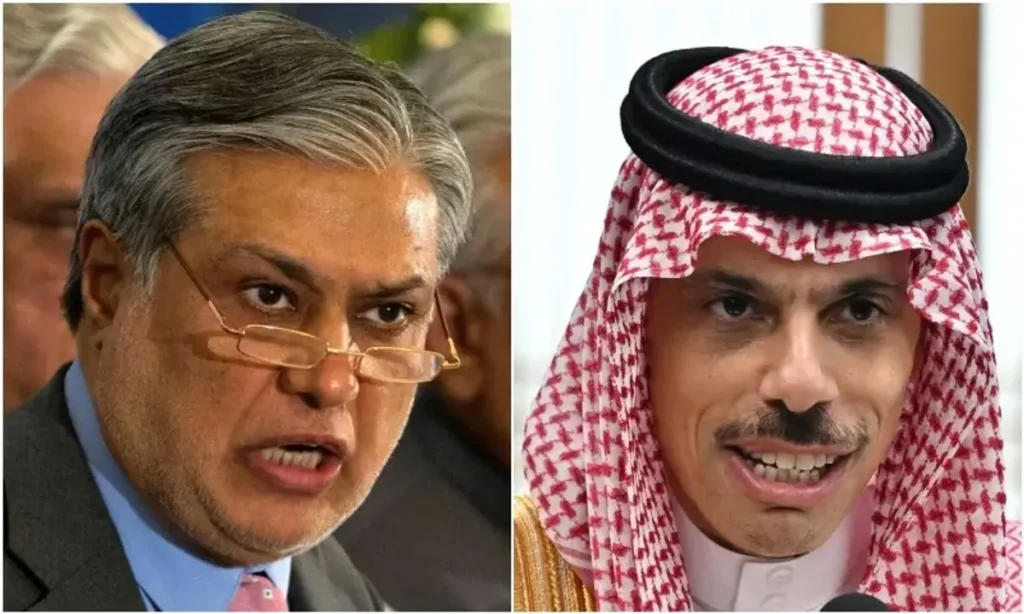نائب وزیراعظم محمد اسحاق ڈار کی سعودی عرب کے وزیر خارجہ سے ٹیلیفون پر گفتگو،علاقائی اور بین الاقوامی صورتحال