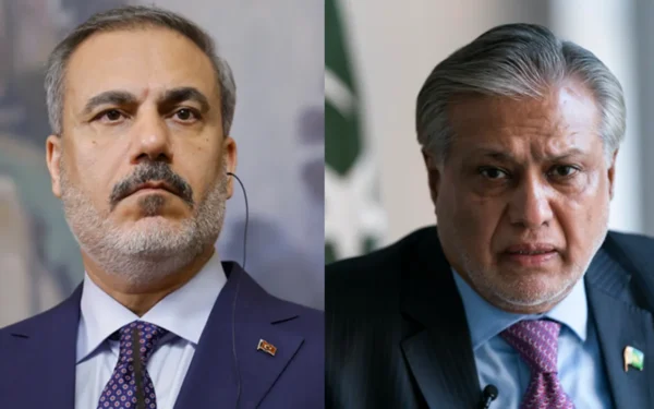 نائب وزیراعظم محمد اسحاق ڈار کی ترک وزیر خارجہ حاکان فیدان سے ٹیلیفونک گفتگو، مکہ دفاعی اتحاد کے تعاون کو مزید آگے بڑھانے پر تبادلہ خیال