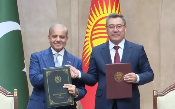 پاکستان اور کرغزستان کے درمیان مختلف شعبوں میں تعاون کے متعدد معاہدوں پر دستخط