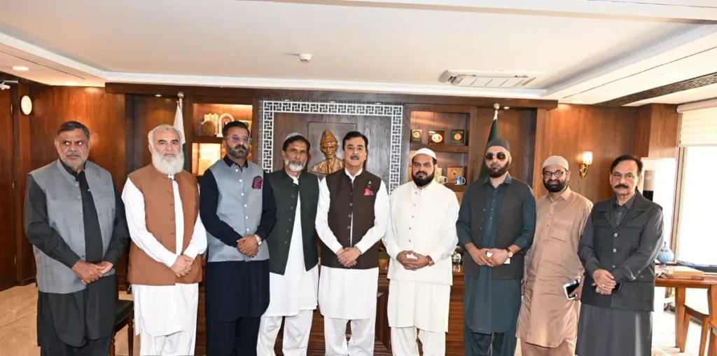 چیئرمین سینیٹ سے مختلف خانقاہوں کے گدی نشینوں اور سجادہ نشینوں کی ملاقات، قومی یکجہتی و مذہبی ہم آہنگی پر تبادلہ خیال