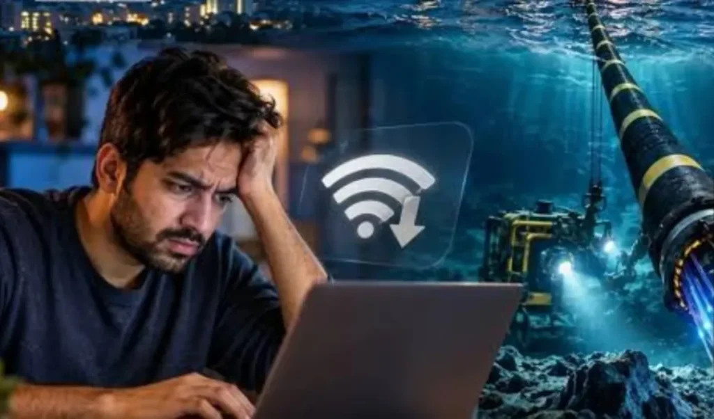 پاکستان میں 2 نومبر تک انٹرنیٹ کی رفتار سست رہے گی، سب میرین انٹرنیشنل کیبل کی مرمت کا کام جاری
