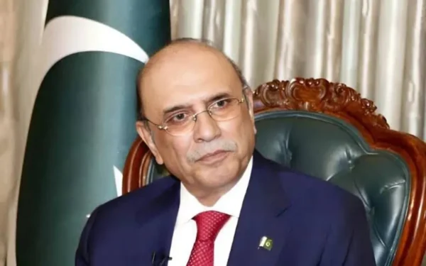 صدر مملکت آصف علی زرداری کیچ میں سکیورٹی فورسز کی کامیابی پر خراج تحسین پیش کر رہے ہیں۔